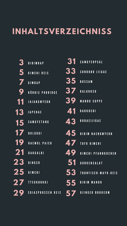 Koreanisch Kochbuch