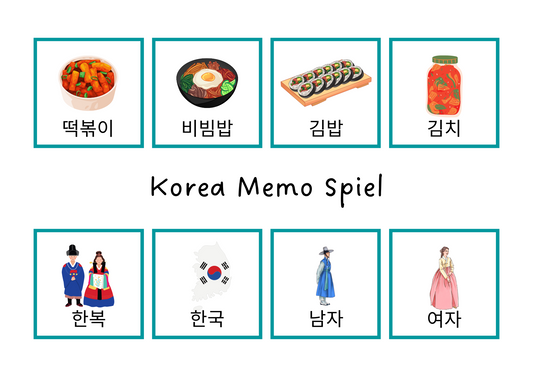 Korea Memo Spiel